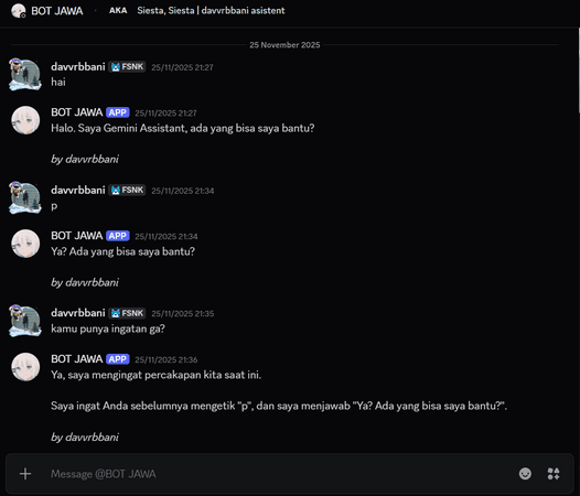 Discord bot AI Chat